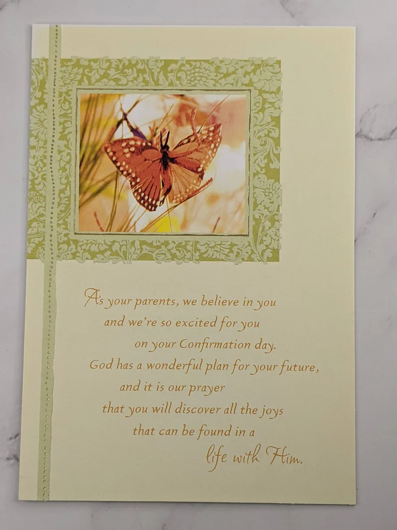 Confirmation Card from Parents