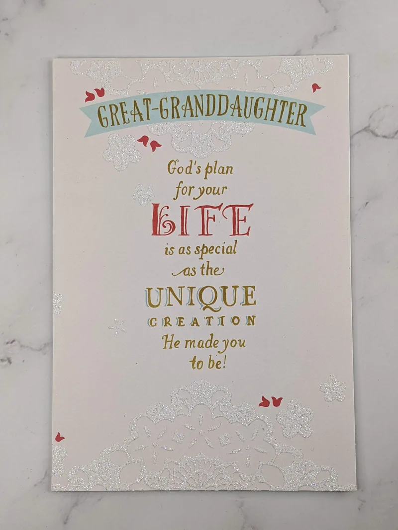 Great-Granddaughter Confirmation