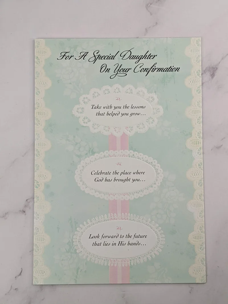 Daughter Confirmation Growth Card