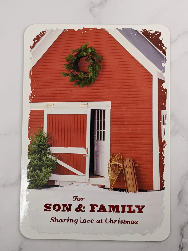Son & Family Christmas Card