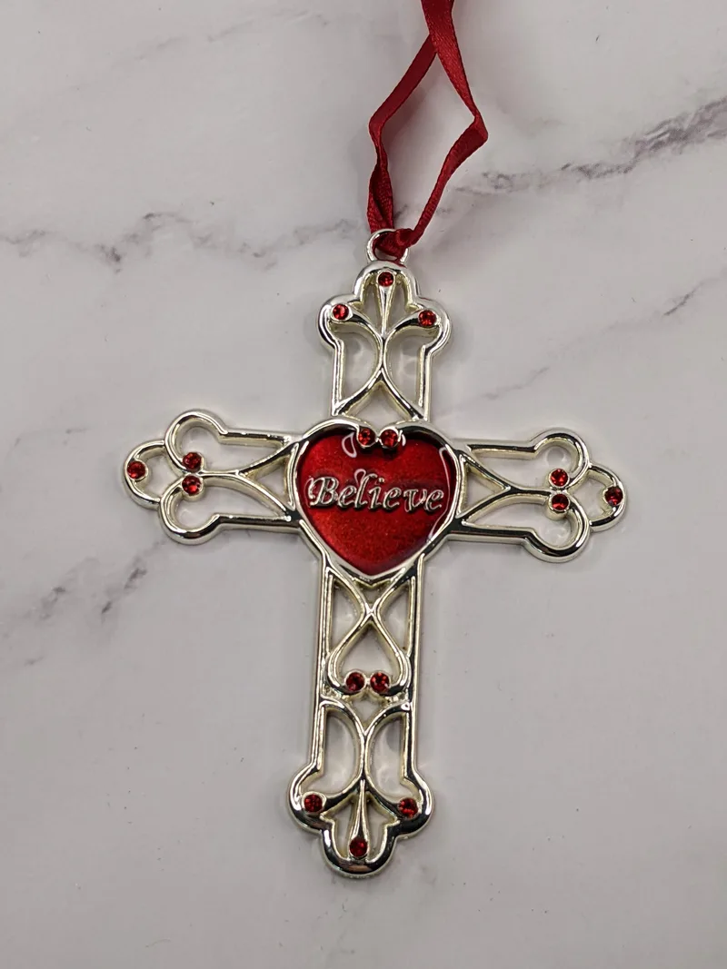 Believe Cross Ornament