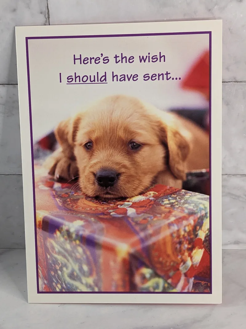 Belated Wish Card