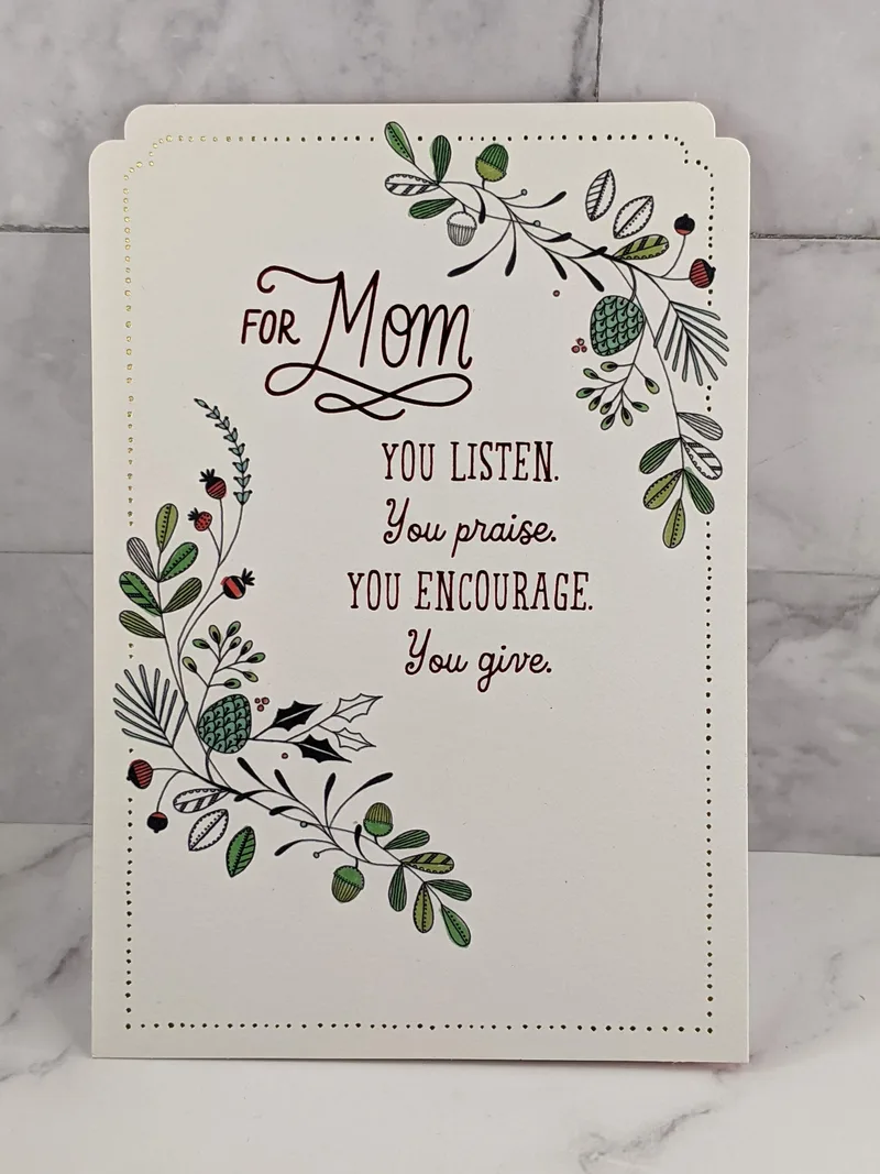A Mom's Love Christmas Card