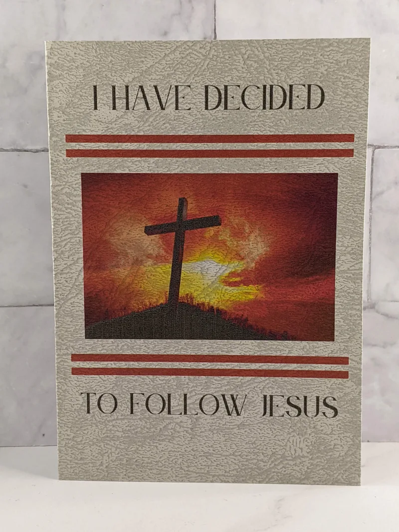 Decision to Follow Jesus Card