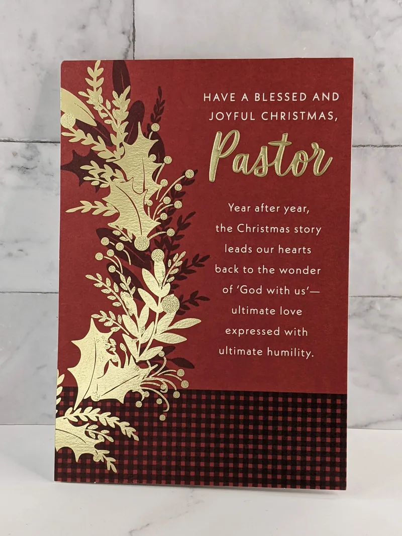 Pastor Joyful Christmas Card
