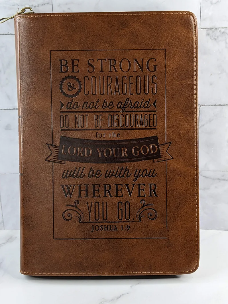 Joshua 1:9 Zippered Journal
