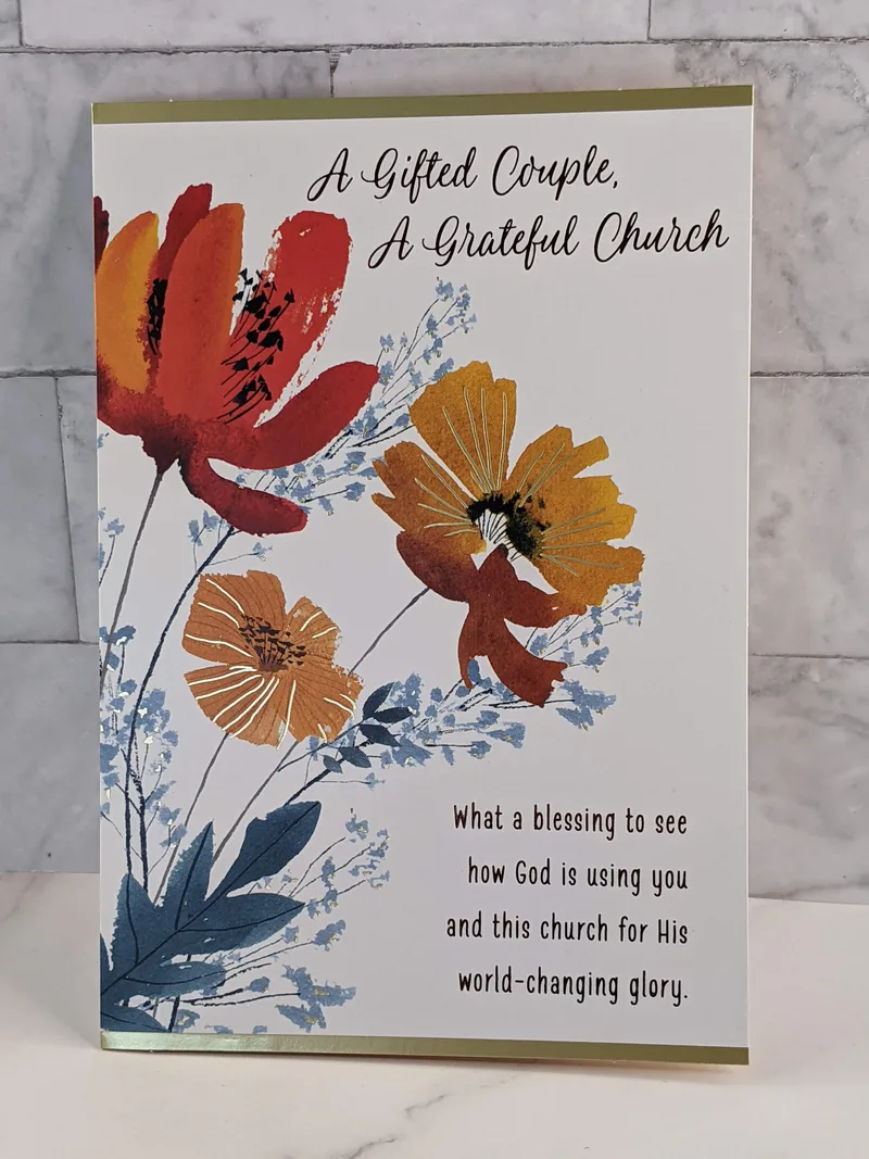 Church Ministry Couple Appreciation Card