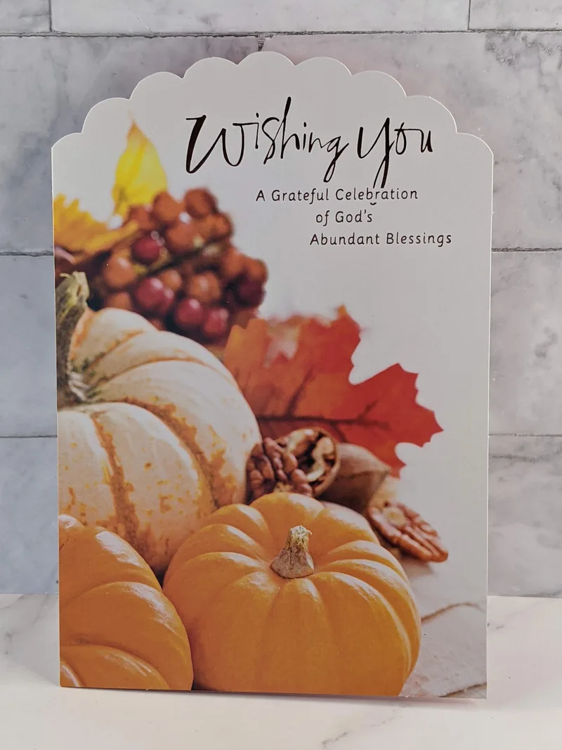 Celebrate Blessings Thanksgiving Card