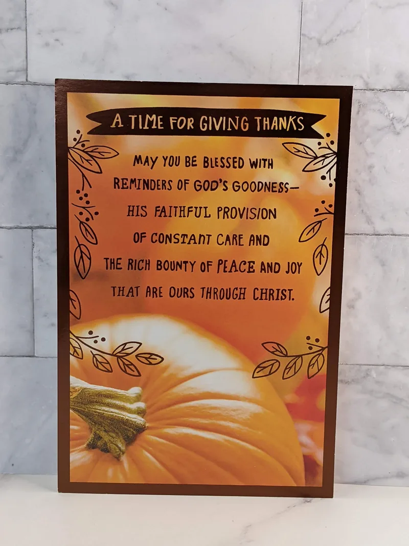 A Time for Giving Thanks Card