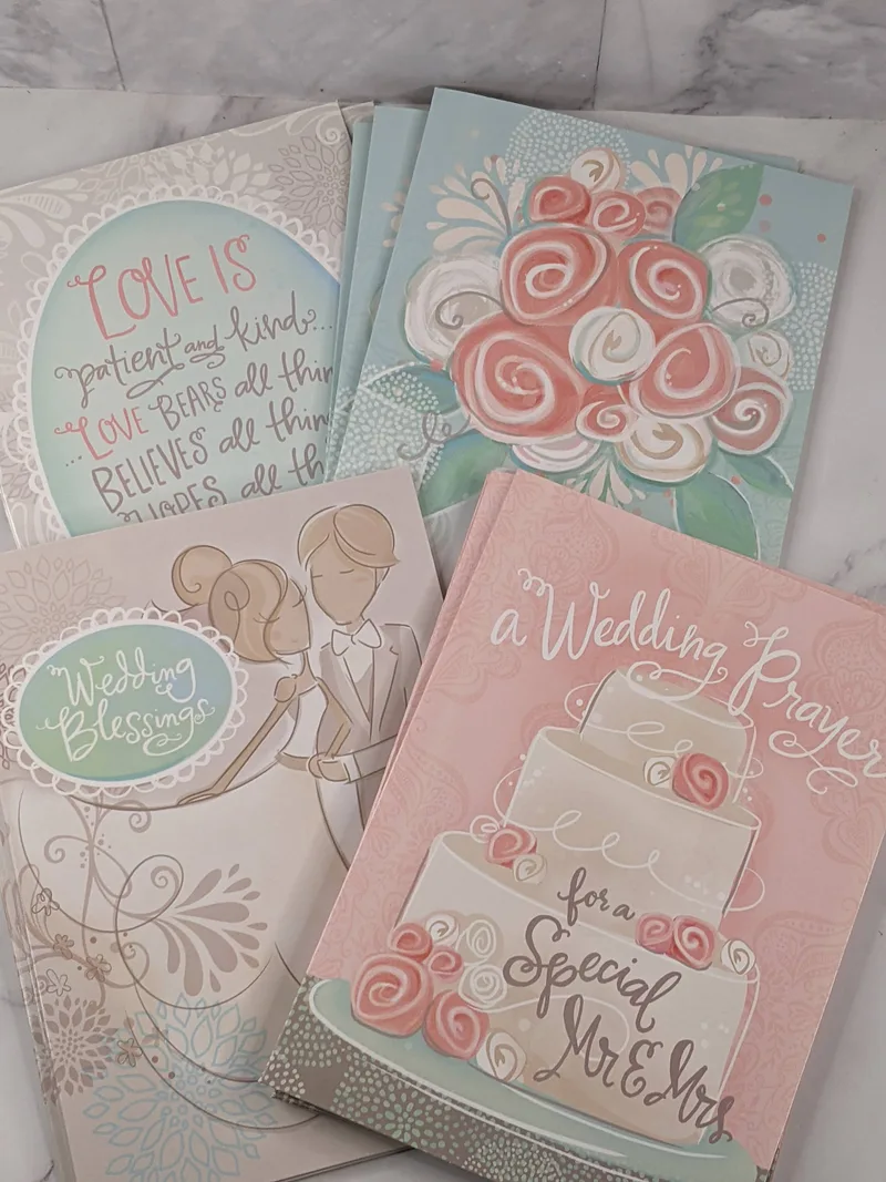 Boxed Wedding Cards with Verses