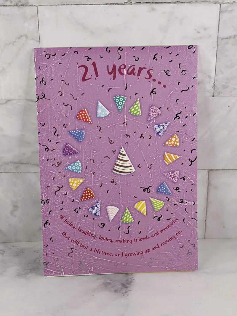 Birthday 21 Years Card