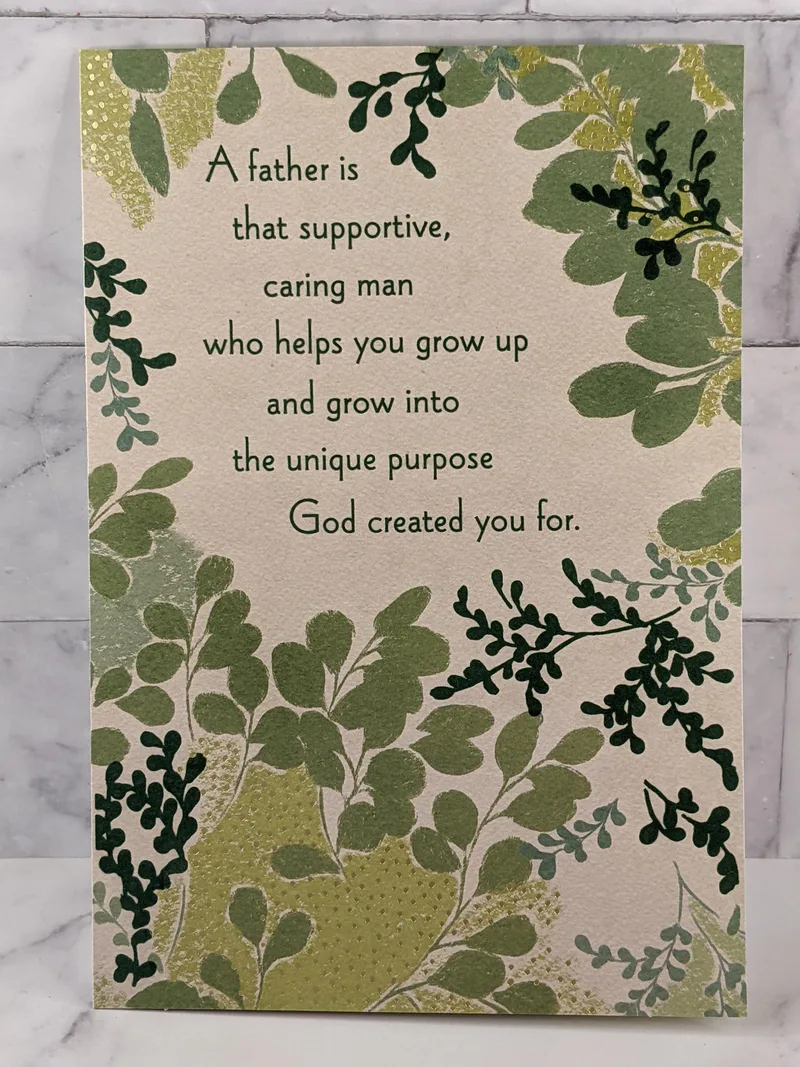 Supportive Dad Father's Day Card