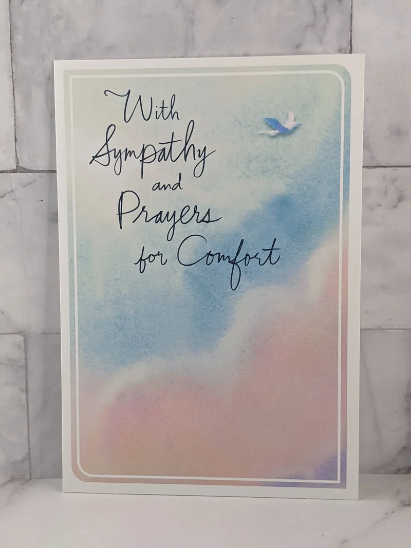 Prayers for Comfort Sympathy Card