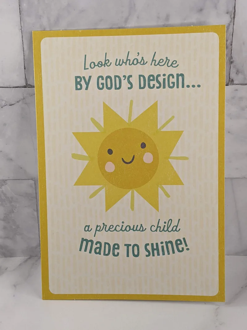God's Design Baby Congrats Card