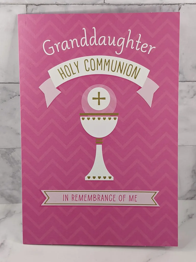 Granddaughter Holy Communion Card