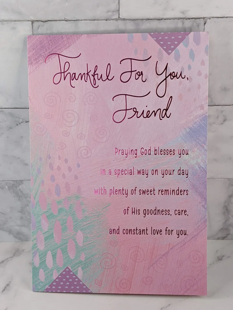 Thankful Friend Birthday Card