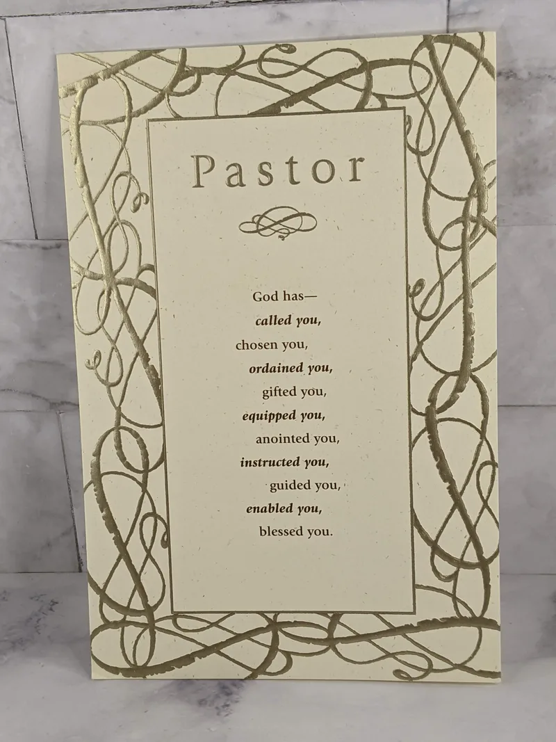 Pastor Birthday Card
