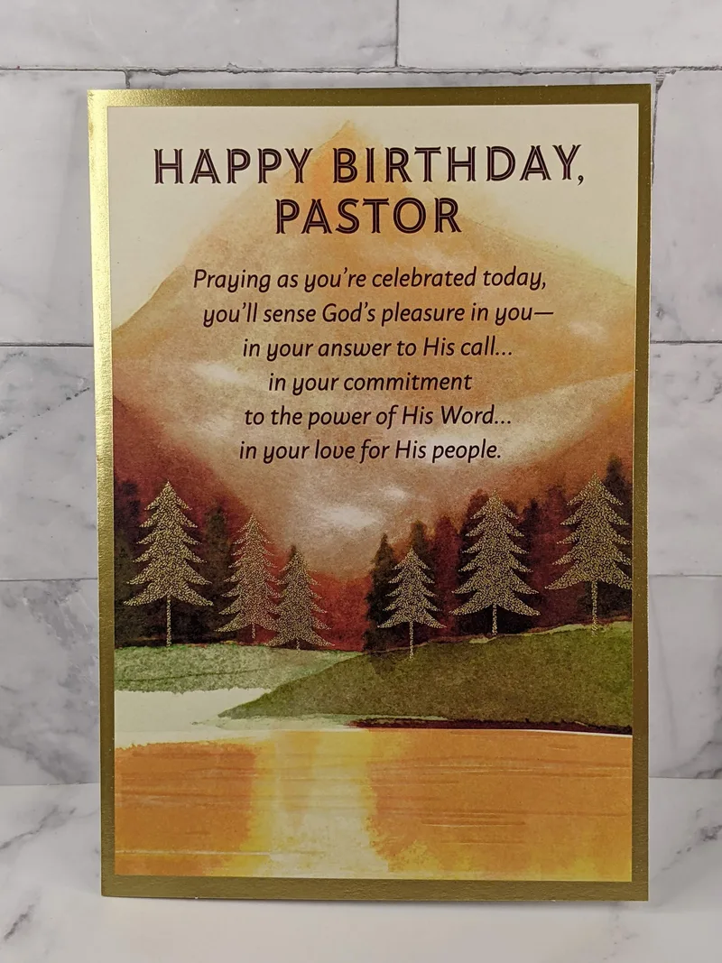 Celebrated Pastor Birthday Card