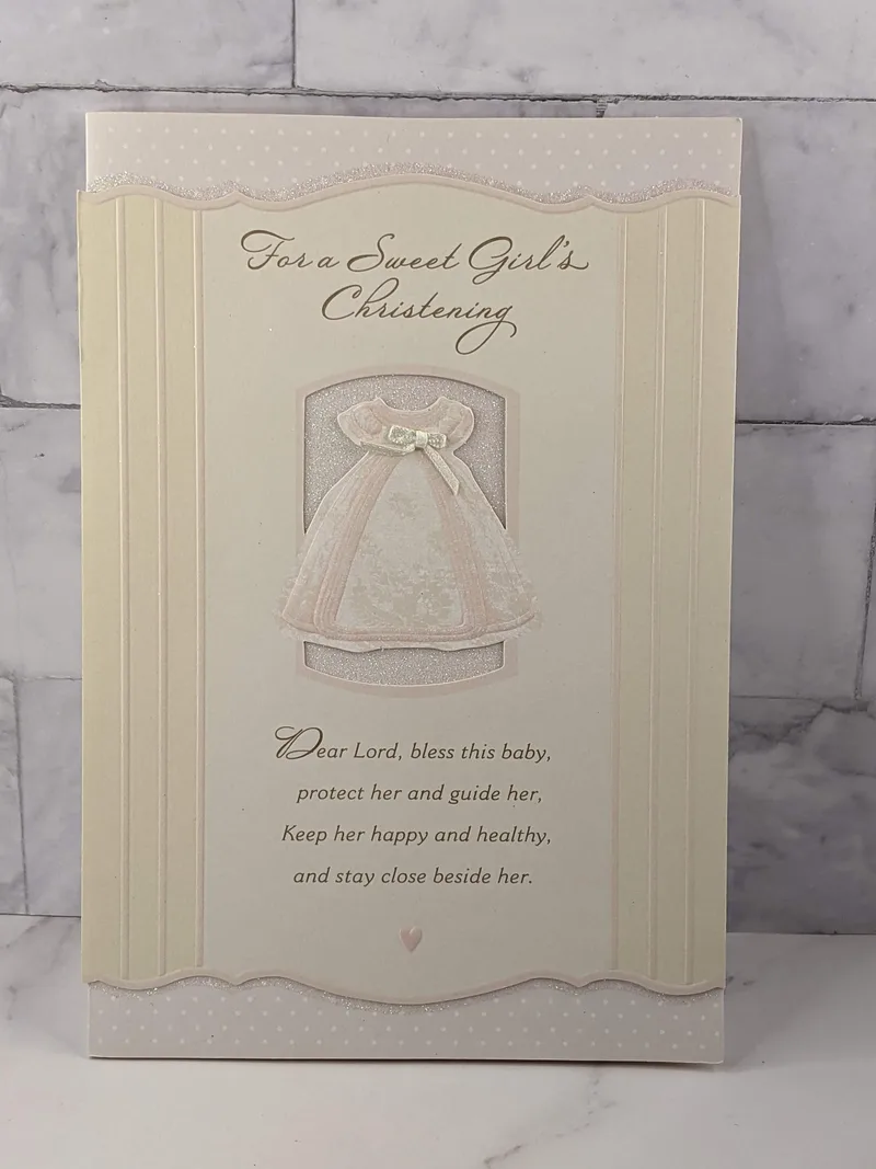 Sweet Girl's Christening Card