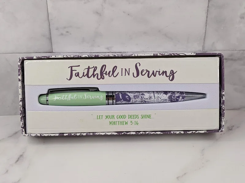 Faithful in Serving Boxed Pen