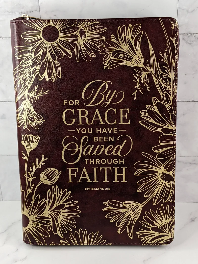 Saved Through Faith Zippered Journal