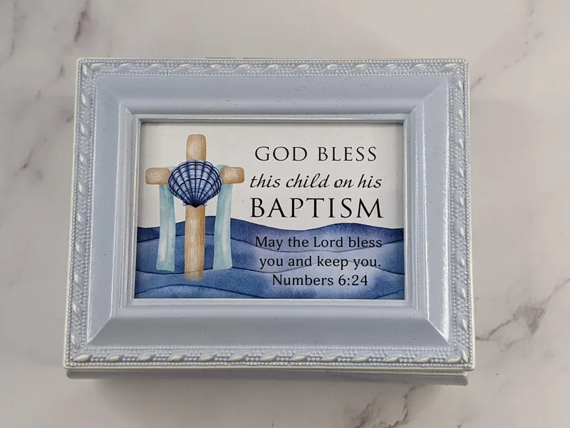 Boy Baptism Keepsake Box