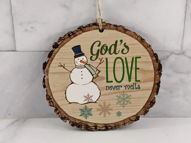 God's Love Never Melts Ornament
