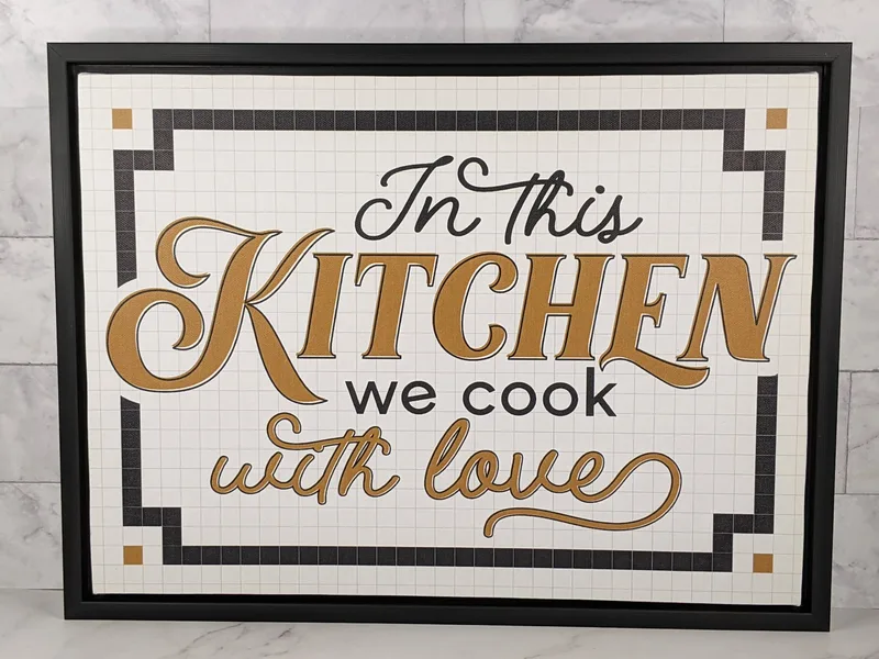In this Kitchen Sign