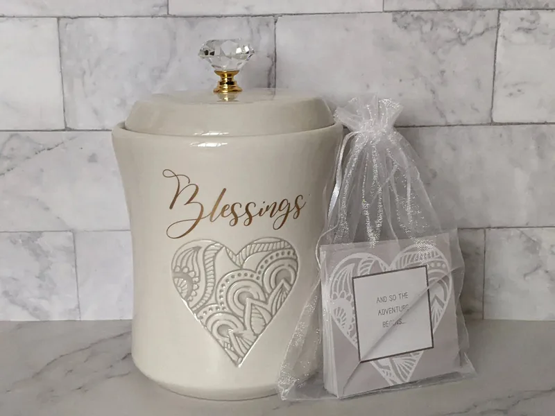 Wedding Blessings Cards and Jar
