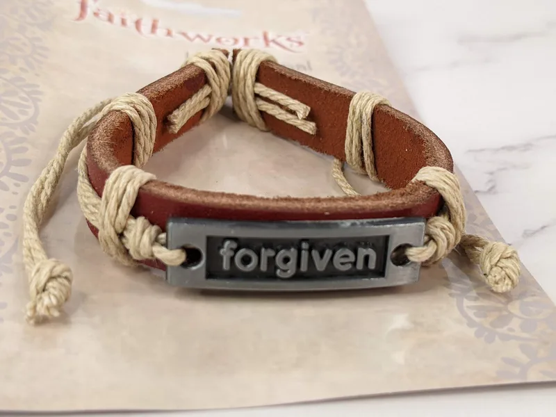 Forgiven Leather Bracelet