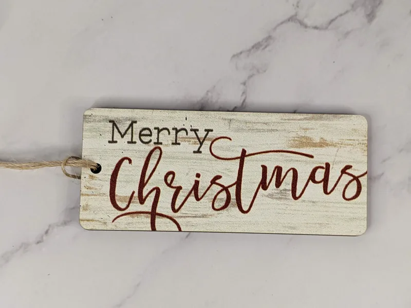 Merry Christmas Farmhouse Ornament