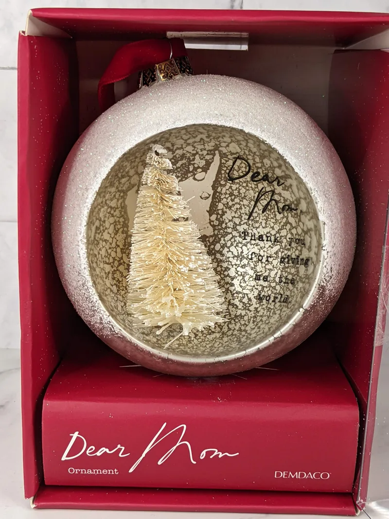 Dear Mom Cloche Ornament
