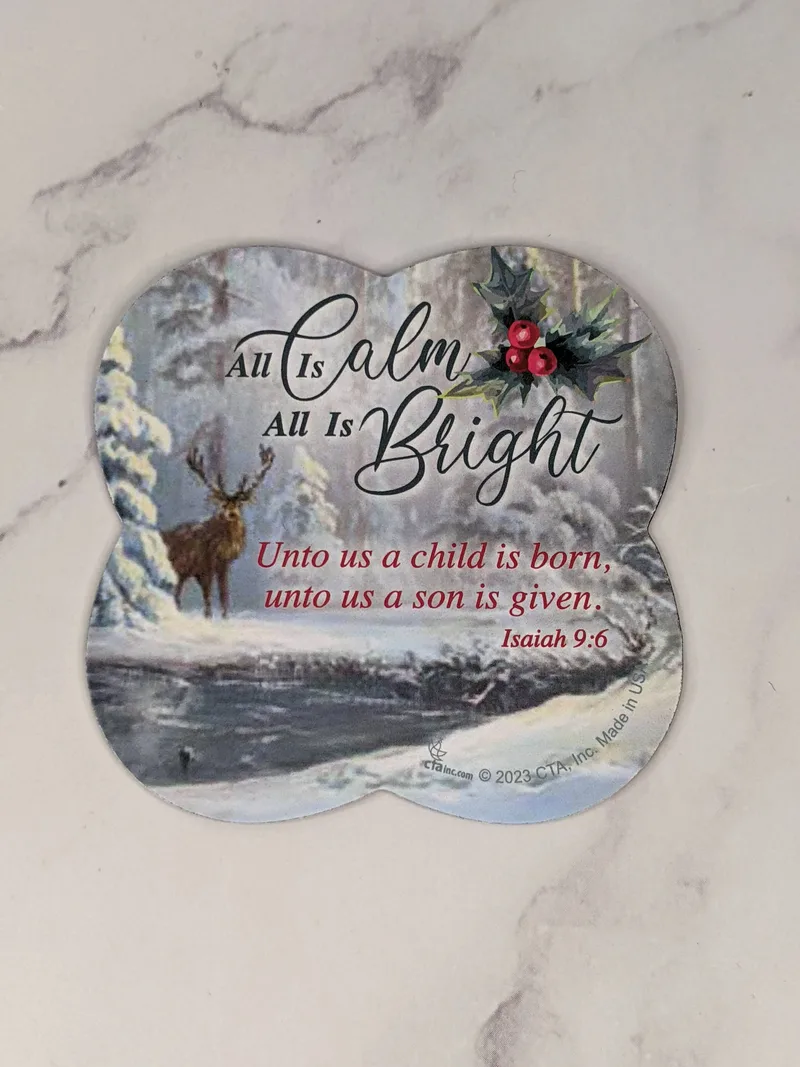 All Is Calm All Is Bright Magnet