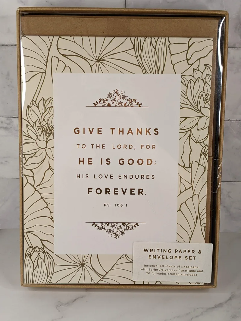 Give Thanks Notepad and Envelope Set