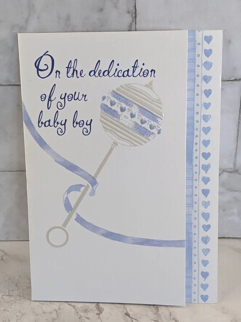 On the dedication of your baby boy