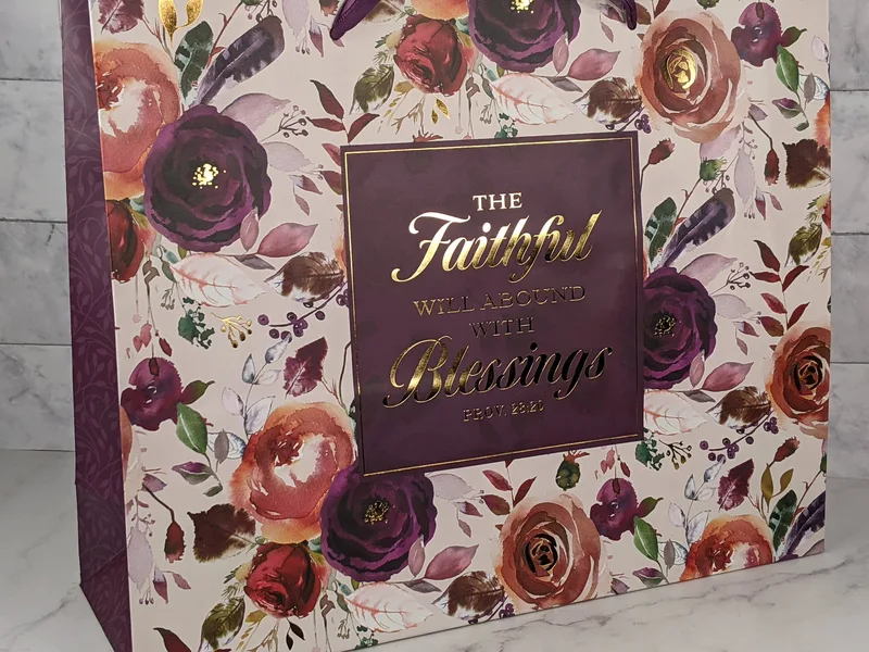 Abound with Blessings Gift Bag and Card