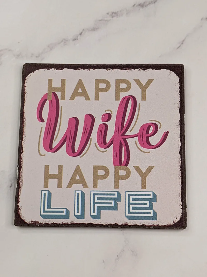 Happy Wife Happy Life Magnet