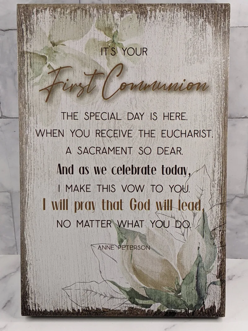 Your First Holy Communion Plaque