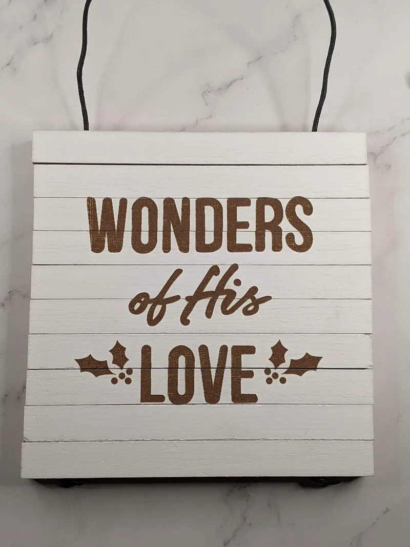 Wonders of His Love Trivet