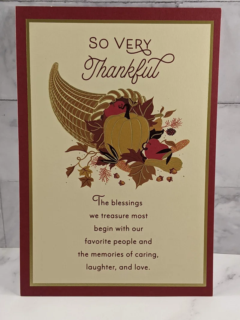 So Very Thankful Thanksgiving Card