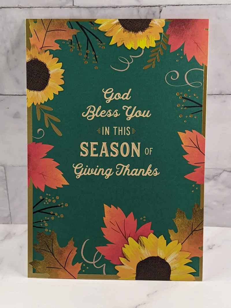 Season of Thanks Thanksgiving Card