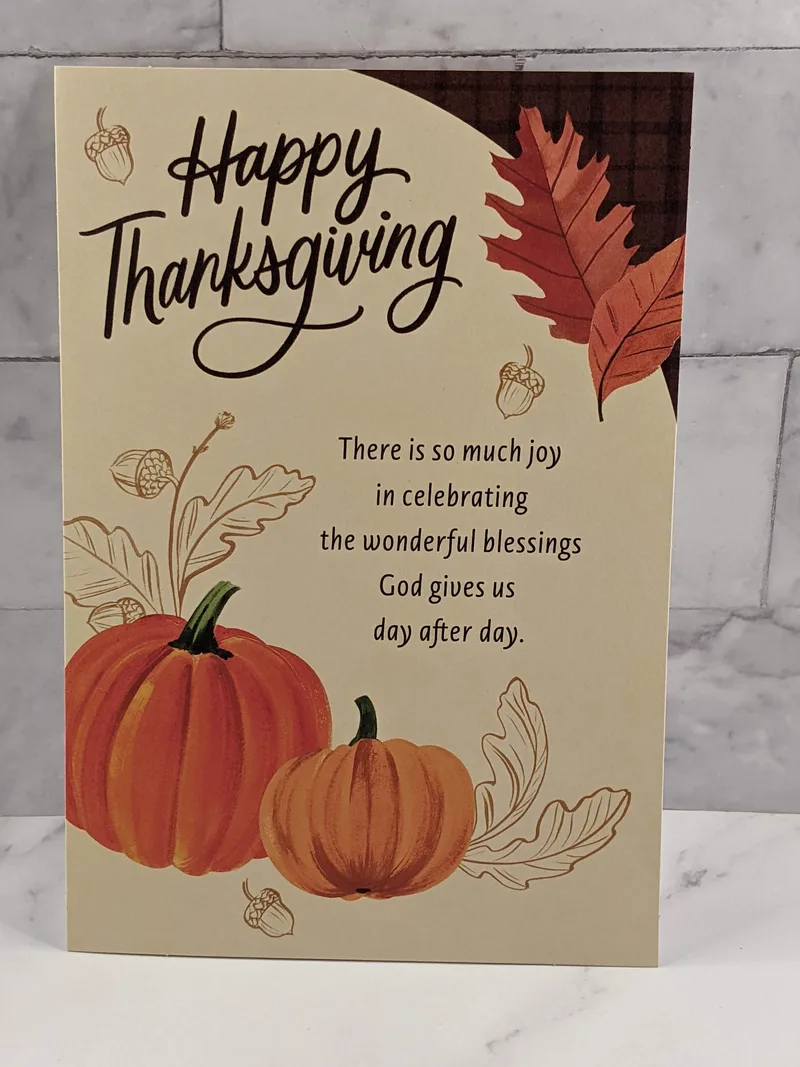 Warm Wishes Thanksgiving Card