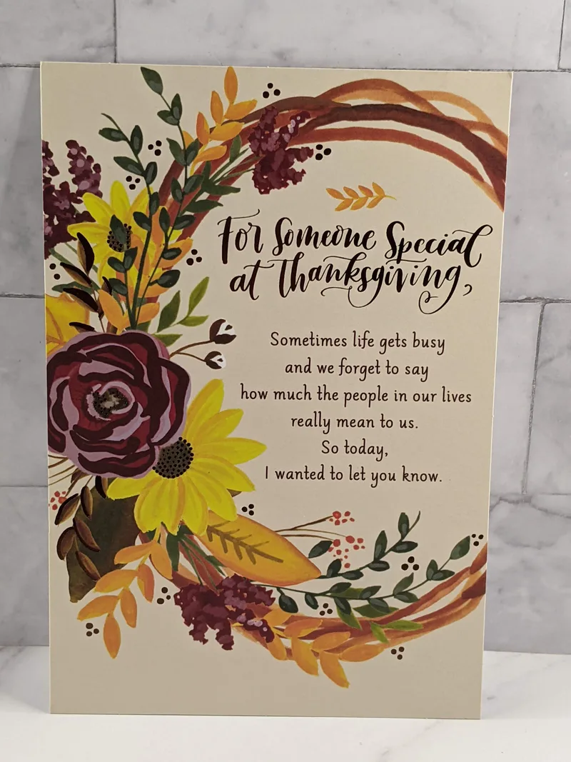 Someone Special Thanksgiving Card
