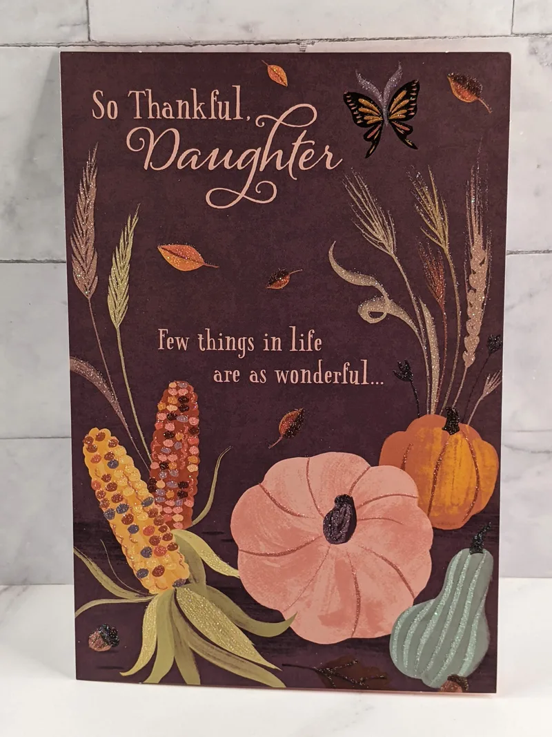 Daughter Blessings at Thanksgiving Card