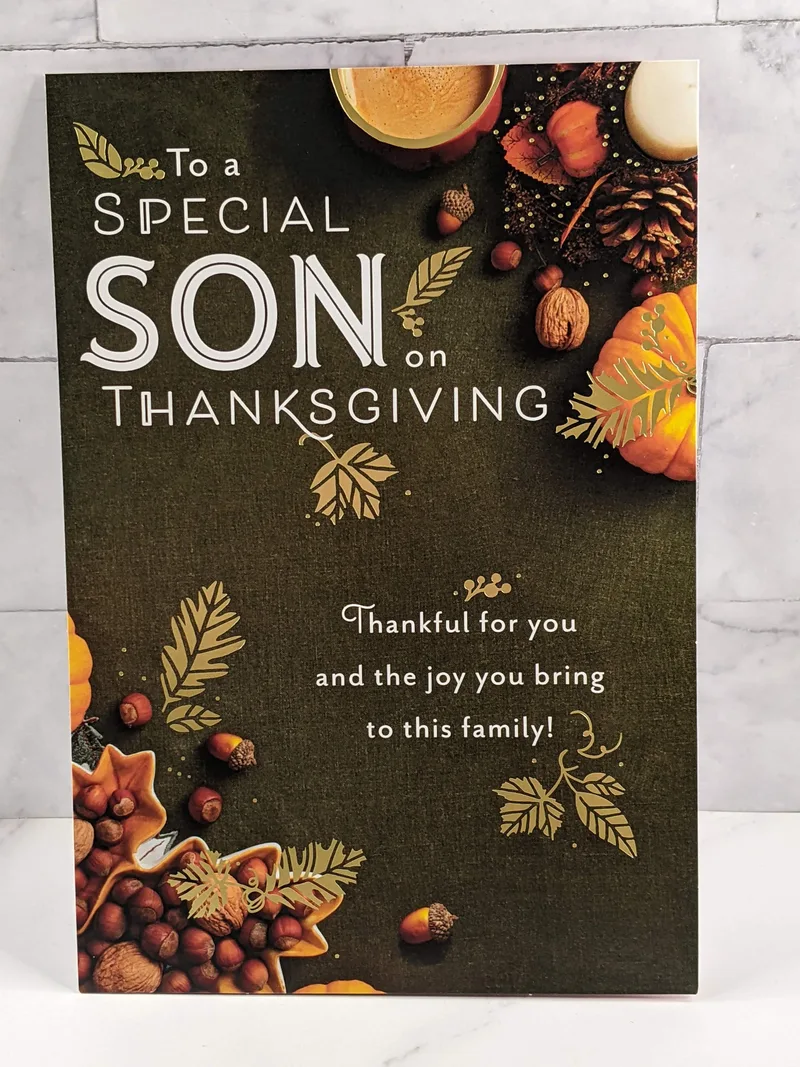 Special Son Thanksgiving Card