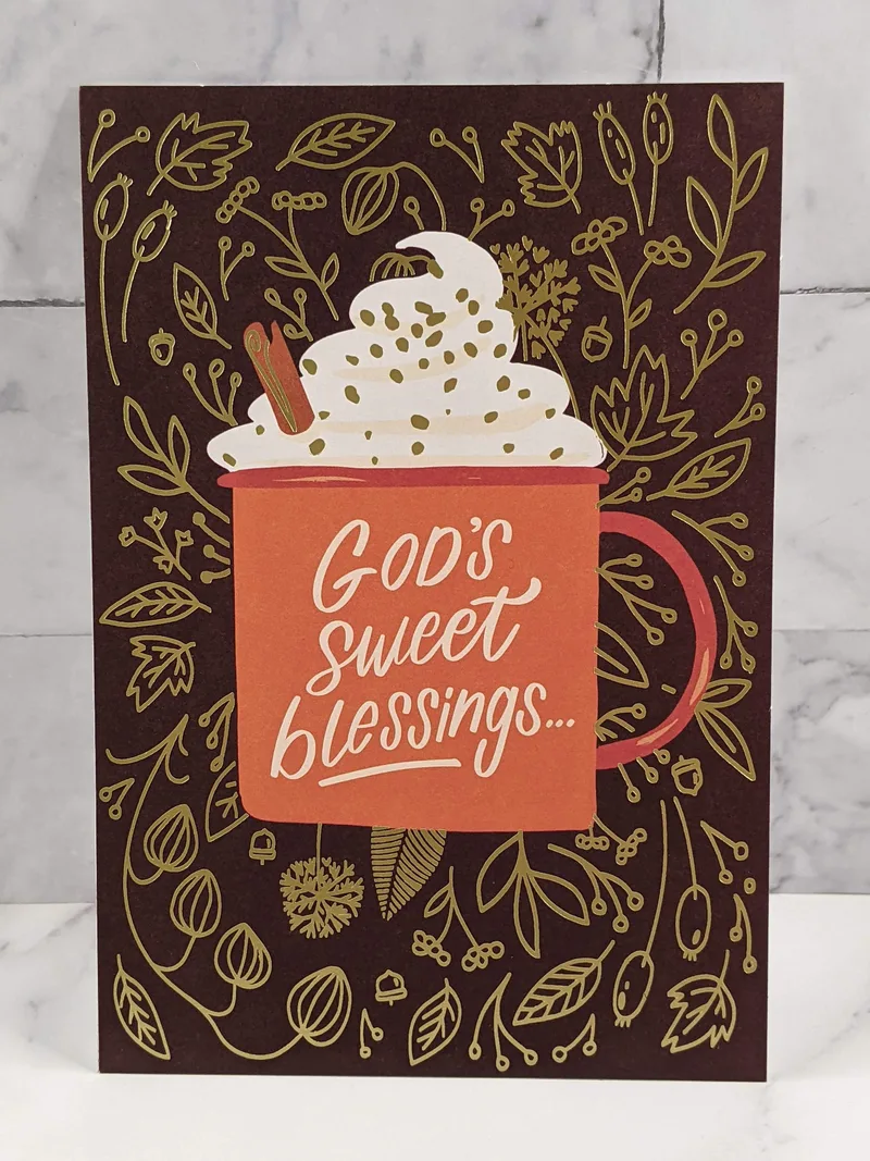 God's Sweet Blessings Thanksgiving Card