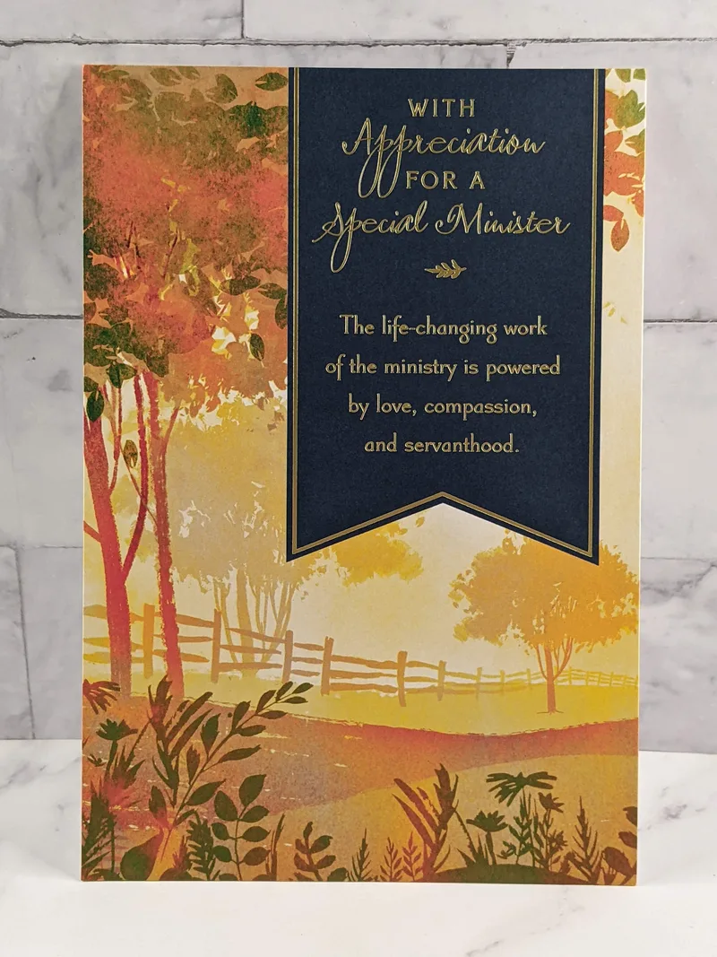 Minister Appreciation Card
