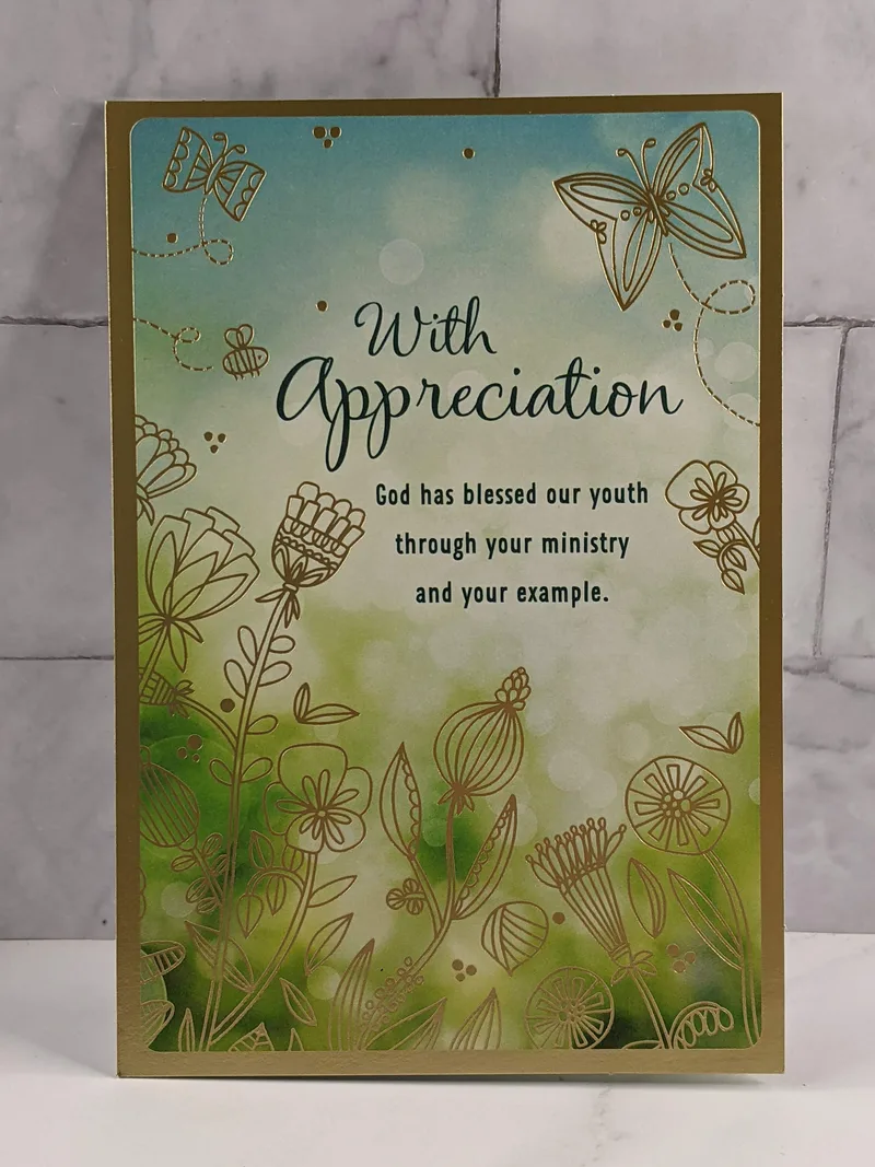 Youth Ministry Appreciation Card