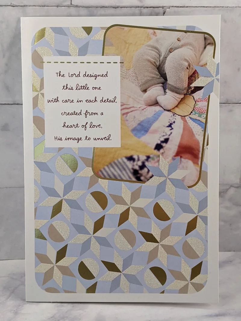 Abundant Grace Baby Congratulations Card