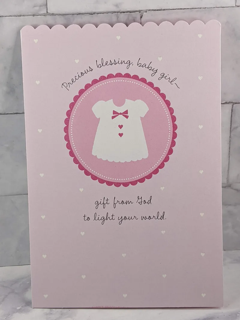 Precious Blessing Baby Girl Card